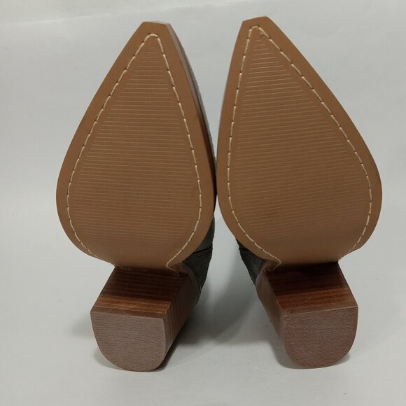 MARC FISHER Ltd Gadri Suede Leather Heeled Ankle Boot In Gray Womens Size 5.5 - Picture 12 of 13